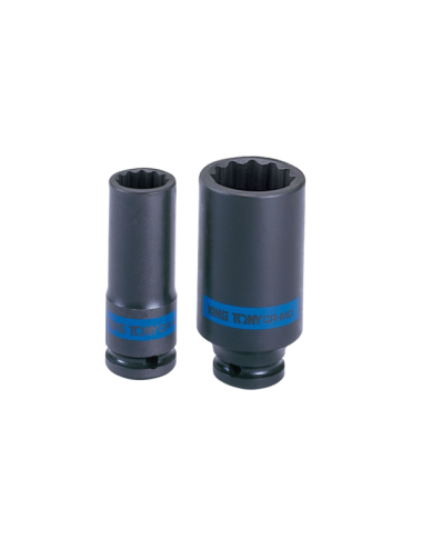 KING TONY NASADKA DŁUGA UDAROWA CIENKOŚCIENNA 1/2" 17mm x 80mm, 12-kąt