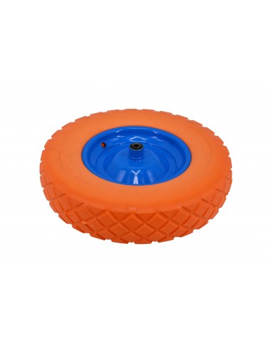 AWTOOLS KOŁO DO TACZKI PNEUMATYCZNE PIANKOWE 400, FELGA METAL, ŁOŻYSKO+OŚ