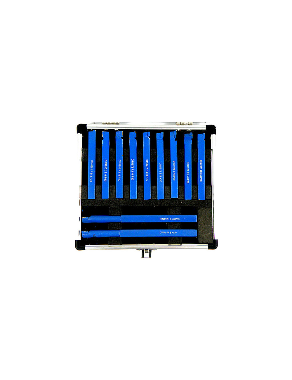 NOŻE TOKARSKIE 8x8mm W WALIZCE 11szt. SILVER