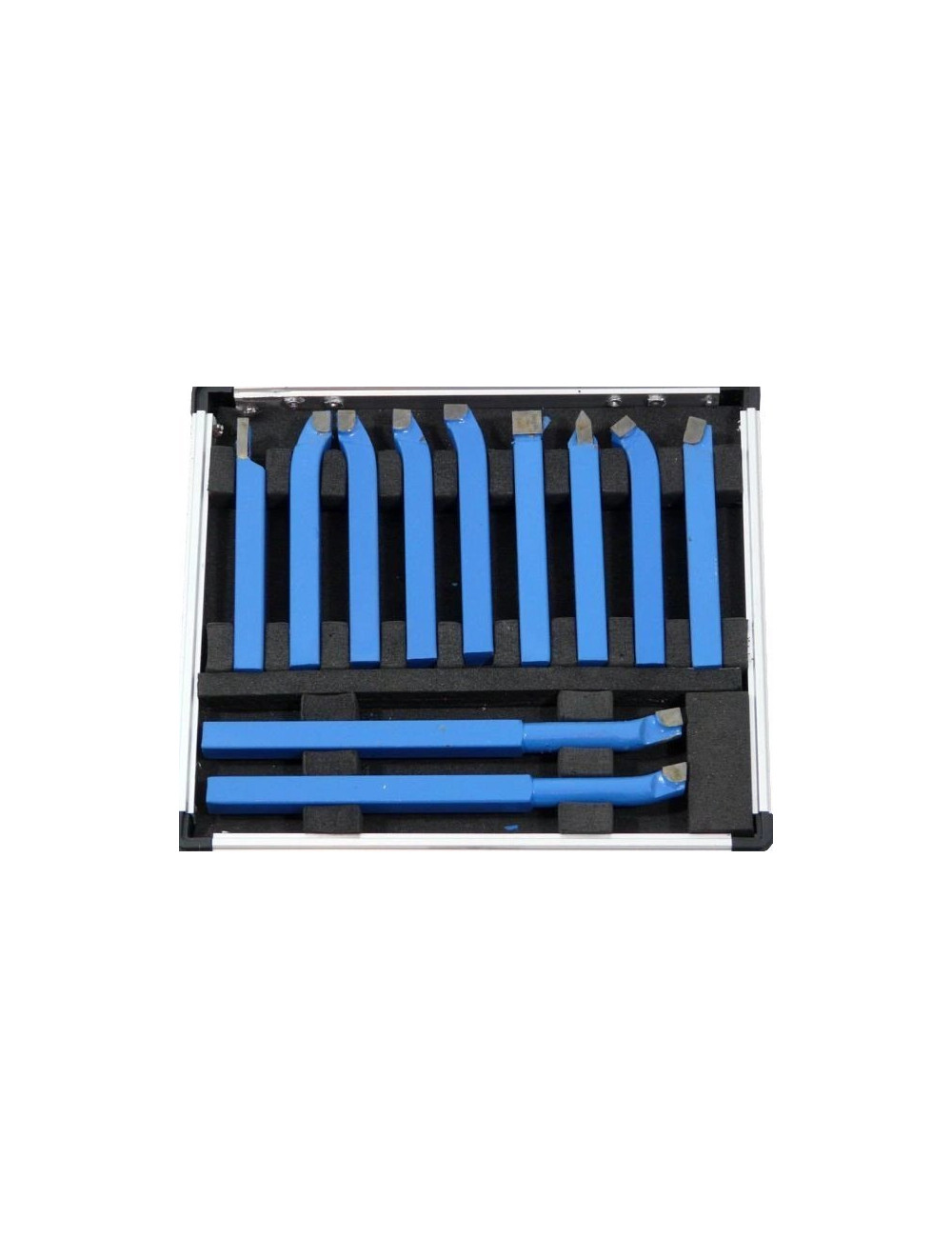 NOŻE TOKARSKIE 10x10mm W WALIZCE 11szt. SILVER