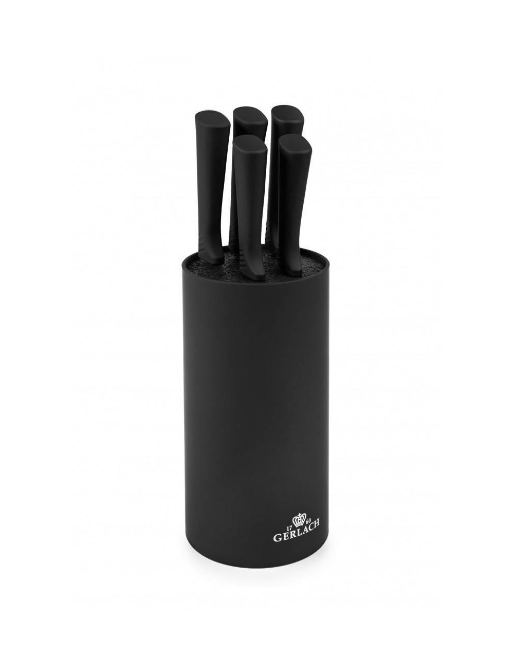 GERLACH ZESTAW NOŻY W BLOKU 5szt. SMART BLACK
