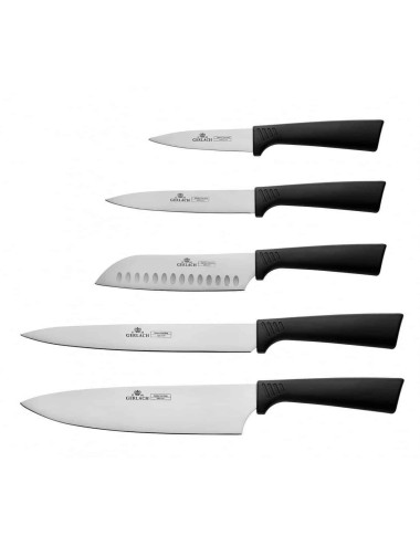 GERLACH ZESTAW NOŻY W BLOKU 5szt. SMART BLACK