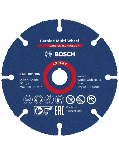 BOSCH TARCZA UNIWERSALNA 76mm DREWNO, PLASTIK, GIPS EXPERT CMW