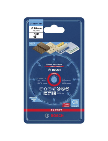 BOSCH TARCZA UNIWERSALNA 76mm DREWNO, PLASTIK, GIPS EXPERT CMW