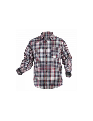 HOEGERT KOSZULA ROBOCZA ILLER GRANATOWO-CZERWONA ROZM.L