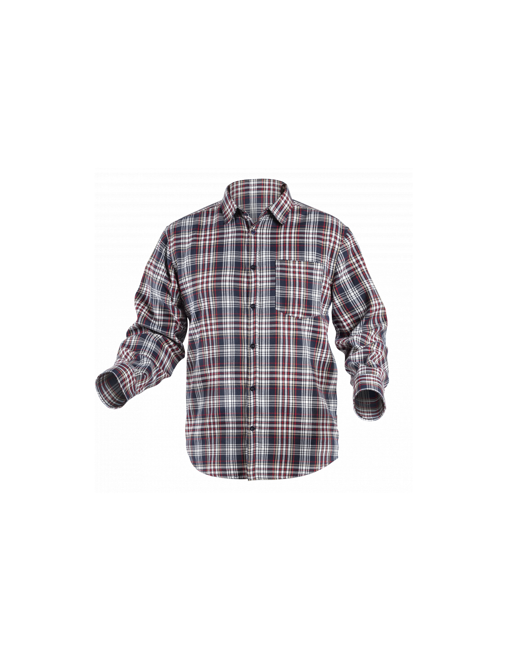 HOEGERT KOSZULA ROBOCZA ILLER GRANATOWO-CZERWONA ROZM.L