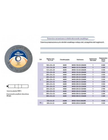 ŚCIERNICA INCOFLEX 150 x 20 x 20 SZARA A60K7V