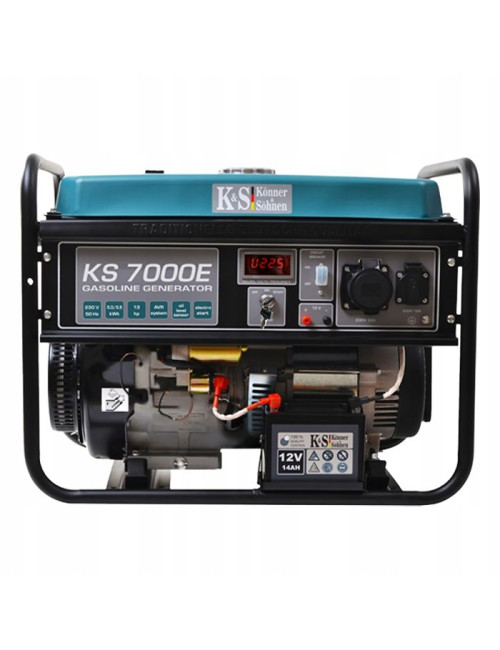K&amp;S KONNER &amp; SOHNEN GENERATOR PRĄDOTWÓRCZY BENZYNOWY 5,0kW 230V KS 7000E, ROZRUCH ELEKTRYCZNY