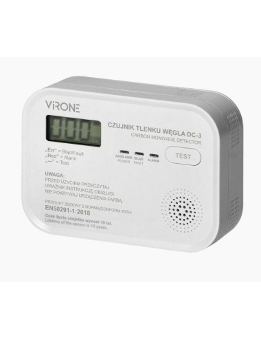 ORNO CZUJNIK TLENKU WĘGLA Z WYŚWIETLACZEM