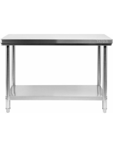 YATO STÓŁ CENTR. SKŁ. Z PÓŁ. 120x70xH85cm