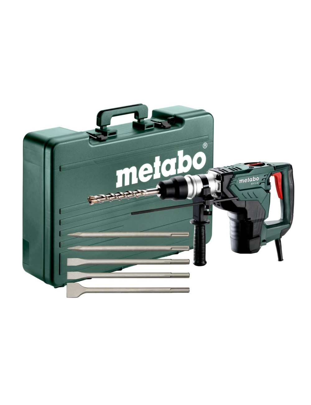 METABO MŁOT UD-OBR.MAX 1100W 8,5J 7,1kg KH 5-40 +ZESTAW DŁUT 5cz.