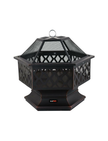 LUND PALENISKO STALOWE DEKORACYJNE 70x60x63cm