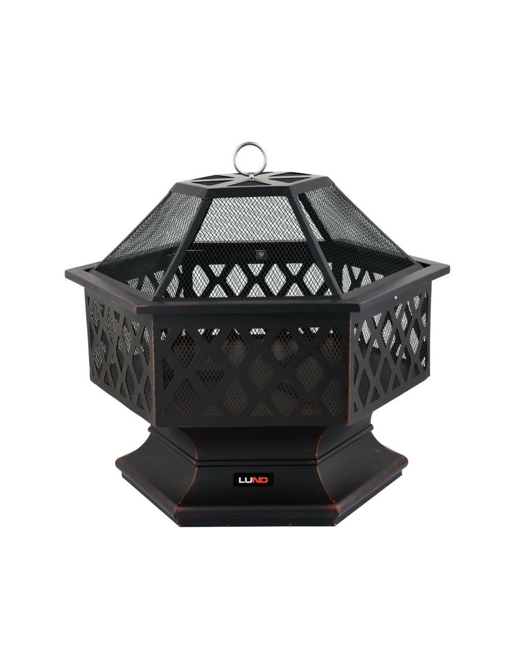 LUND PALENISKO STALOWE DEKORACYJNE 70x60x63cm