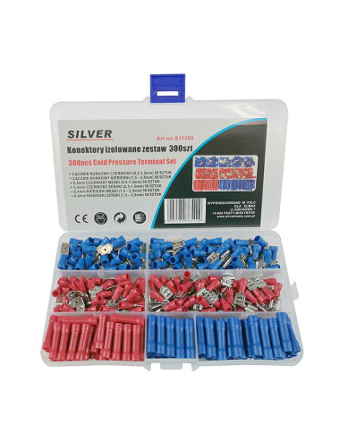 SILVER KONEKTORY IZOLOWANE 300szt.