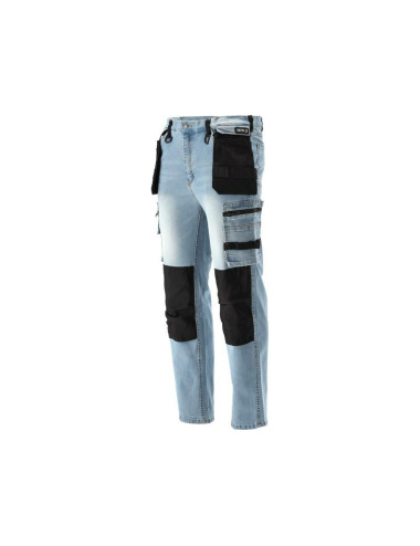 YATO SPODNIE ROBOCZE JEANSOWE MONTERSKIE ROZM. L XL