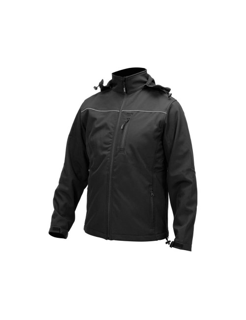 YATO KURTKA SOFTSHELL Z KAPTUREM CZARNA ROZM. XXL YT-79554