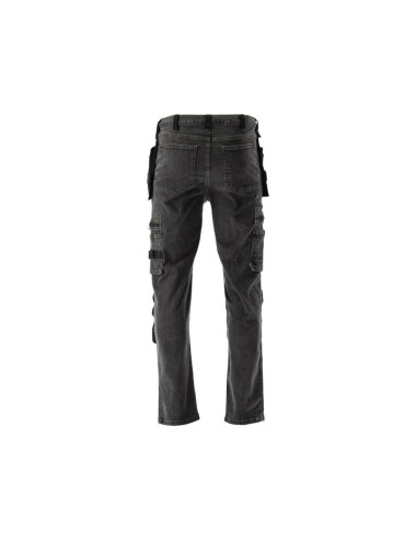 YATO SPODNIE ROBOCZE STRETCH JEANS STEEL GREY ROZM.L