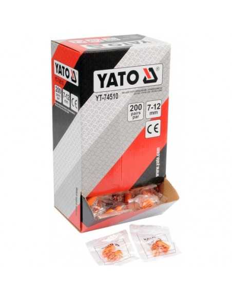 YATO ZATYCZKI DO USZU Z PIANKI 34DB/200par