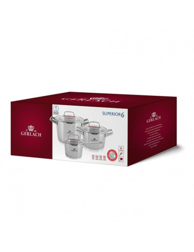 GERLACH.ZESTAW GARNKÓW SUPERIOR 6 el.