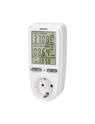 ORNO WATOMIERZ KALKULATOR ENERGII Z WYŚWIETL, SCHUKO