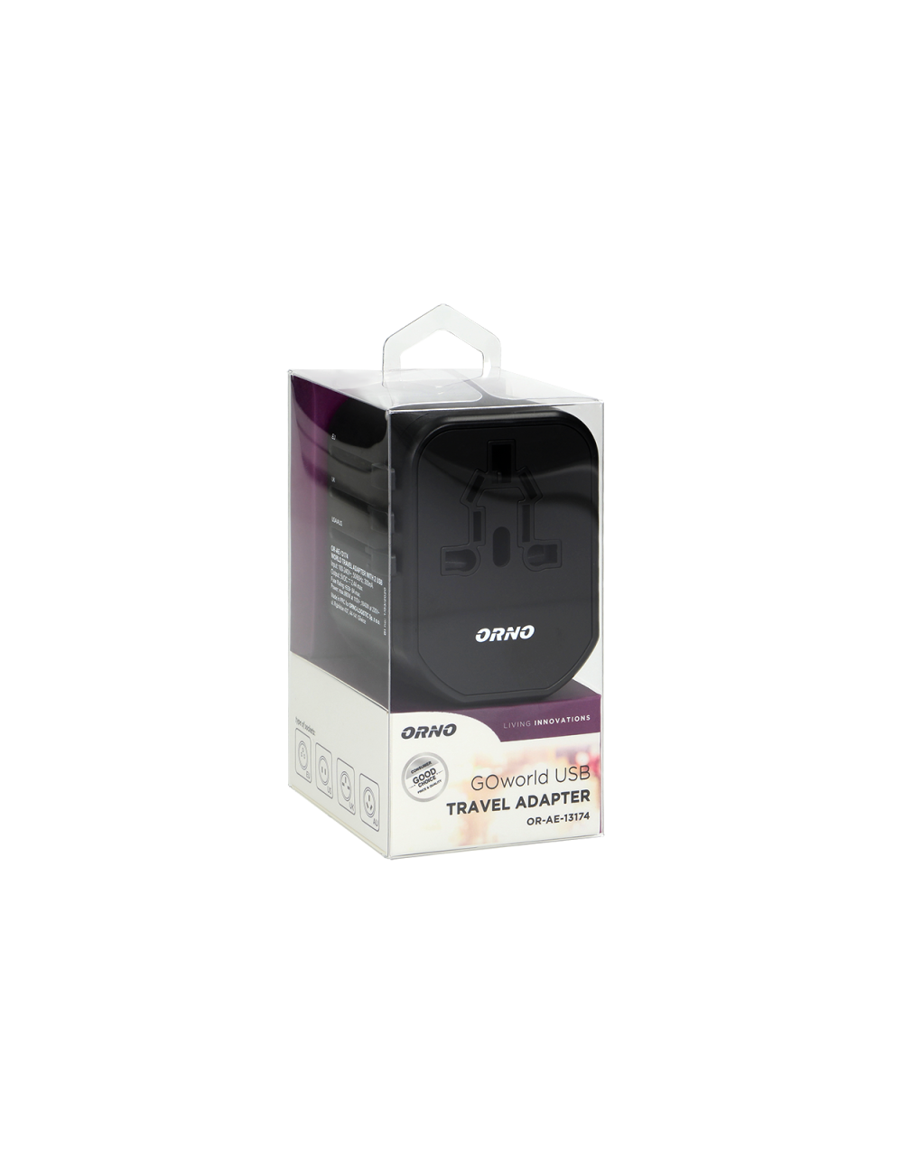 ORNO TRAVEL ADAPTER GOWORLD USB 5V 2,4A USA UK EURO AUS