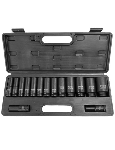 FORSAGE NASADKI UDAROWE DŁUGIE 15szt.1/2" 10-36mm