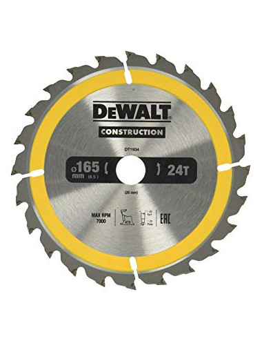 DEWALT PIŁA TARCZA 165x30mmx18z