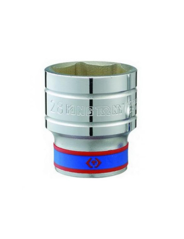 KING TONY NASADKA KRÓTKA 1/2" 41mm x 50mm 6-KĄTNA CHROM