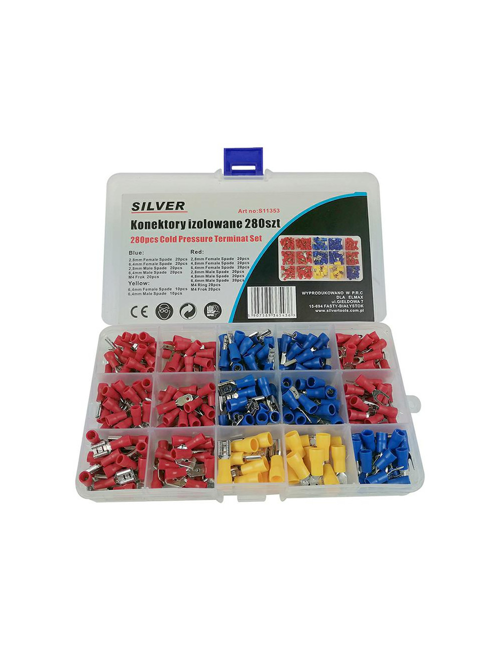 SILVER KONEKTORY IZOLOWANE 280zt.