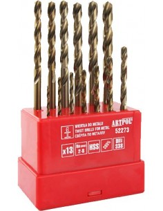 ARTPOL ZESTAW WIERTEŁ KOBALTOWYCH KOMPLET 13szt. 2,0- 8,0mm