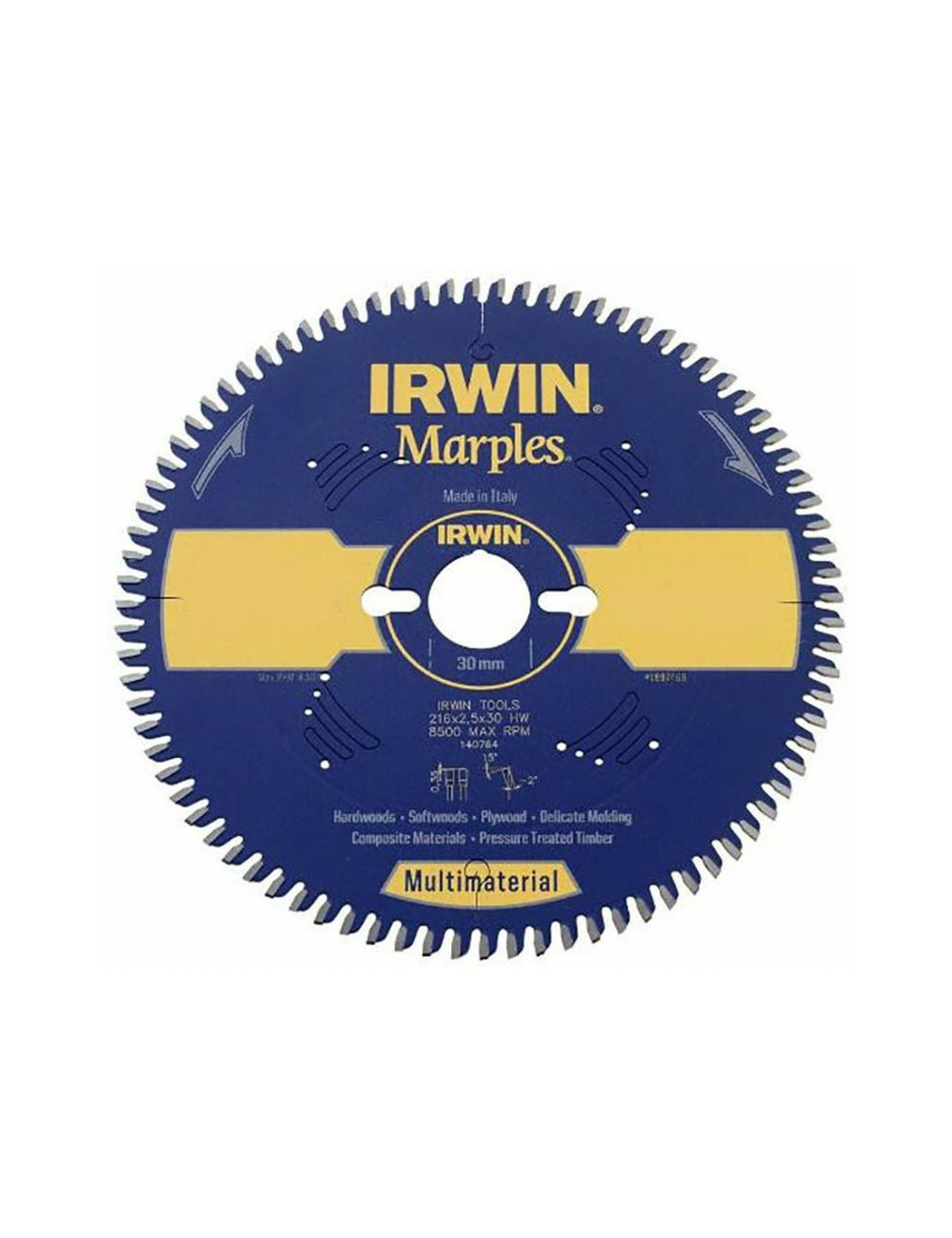 IRWIN PIŁA TARCZOWA MARPLES 250*30*60z DO UKOŚNIC I PIŁ STACJONARNYCH
