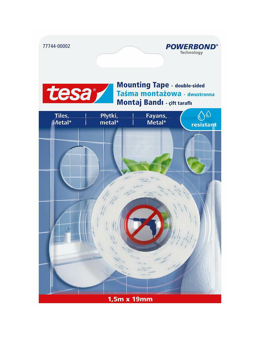 TESA TAŚMA MONTAŻOWA DO LUSTER 5x19