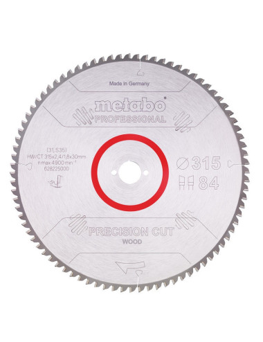 METABO PIŁA TARCZOWA HW CT 315x30x84Z