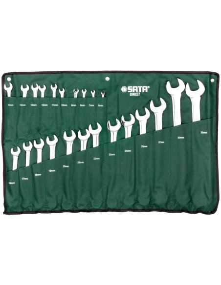 SATA KLUCZE PŁASKO-OCZKOWE 23szt. SASZETKA