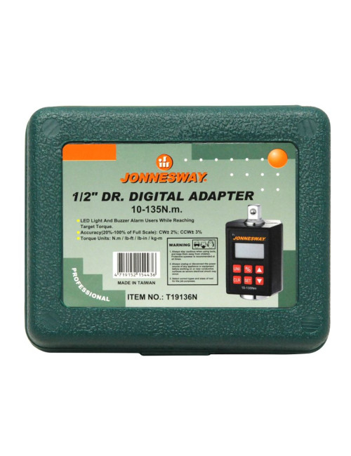 JONNESWAY ADAPTER DYNAMOMETRYCZNY ELEKTRONICZNY 1/2" 10-135Nm