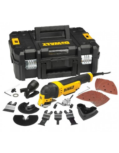 DEWALT NARZĘDZIE WIELOFUNKCYJNE 300W + 37szt. AKCESORIÓW + KUFER
