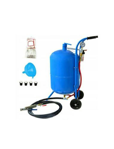 PIASKARKA SYFONOWA 76L MOBILNA Z LEJKIEM UW