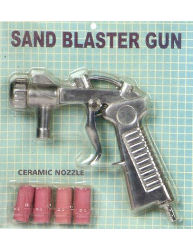 PISTOLET + 4 DYSZE (4, 5, 6, 7mm) DO PIASKAREK KABINOWYCH 220L, 350L