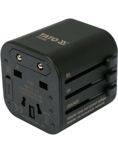 YATO ADAPTER PODRÓŻNY UNIWERSALNY YT-81302