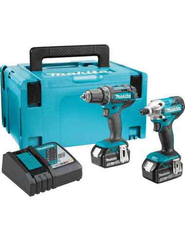 MAKITA ZESTAW COMBO 18V DLX2339JX1 (DDF482+DTD156) 2x5,0Ah MAKPAC