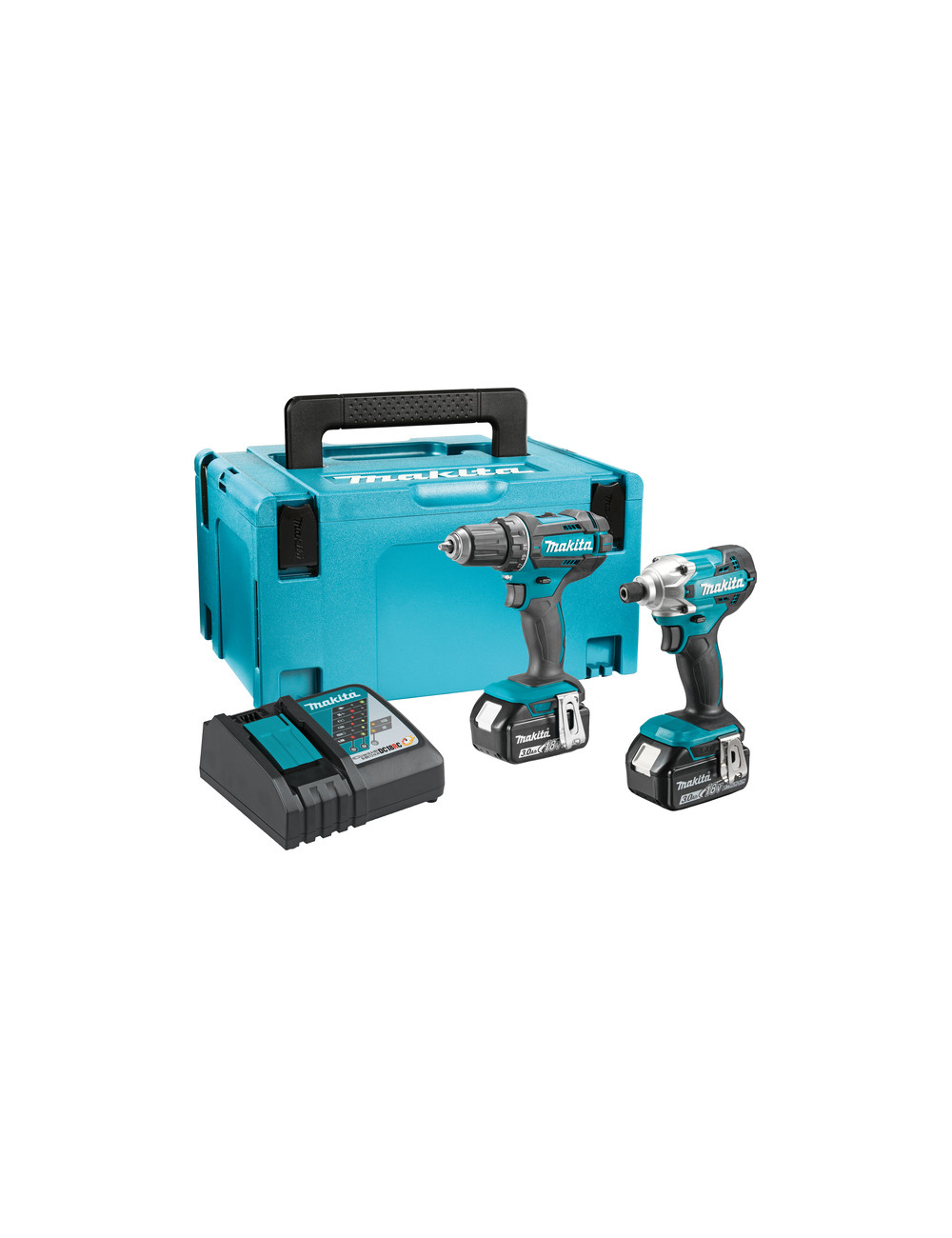 MAKITA ZESTAW COMBO 18V DLX2339JX1 (DDF482+DTD156) 2x5,0Ah MAKPAC