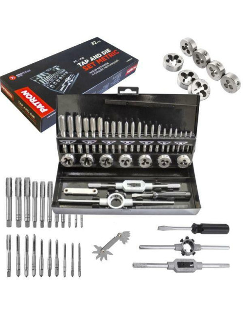 GWINTOWNIKI + NARZYNKI KOMPLET 32cz. PATRON