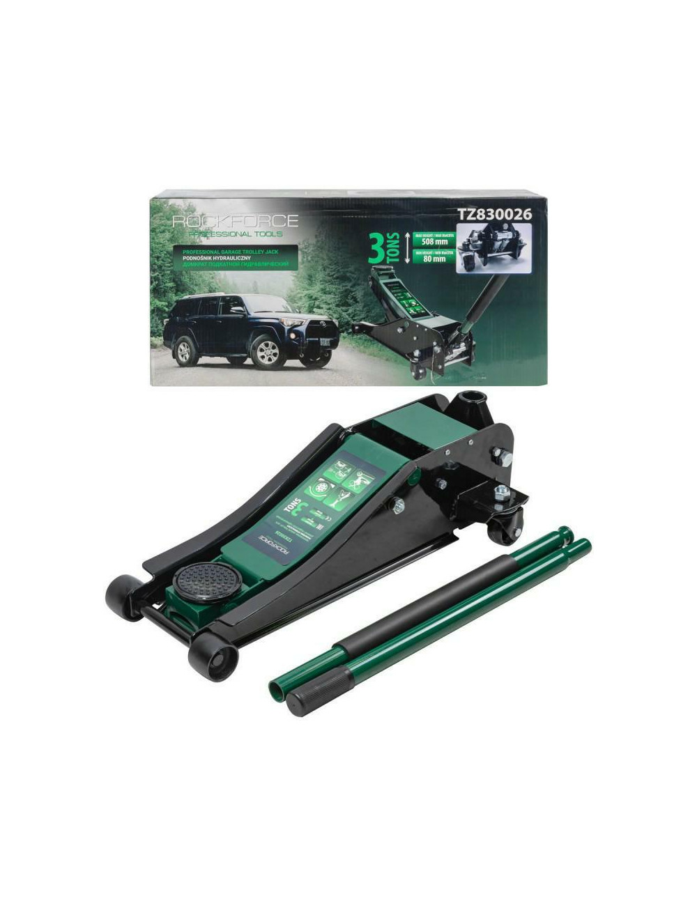 ROCKFORCE DŹWIGNIK "ŻABA" 3T 80-508mm