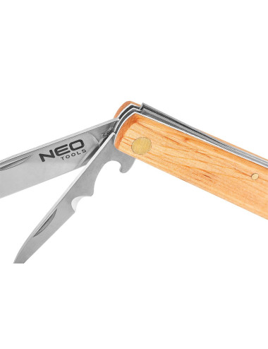 NEO NÓŻ MONTERSKI DREWNIANA RĄCZKA + SZPIKULEC