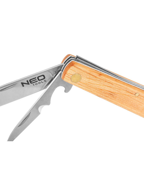 NEO NÓŻ MONTERSKI DREWNIANA RĄCZKA + SZPIKULEC