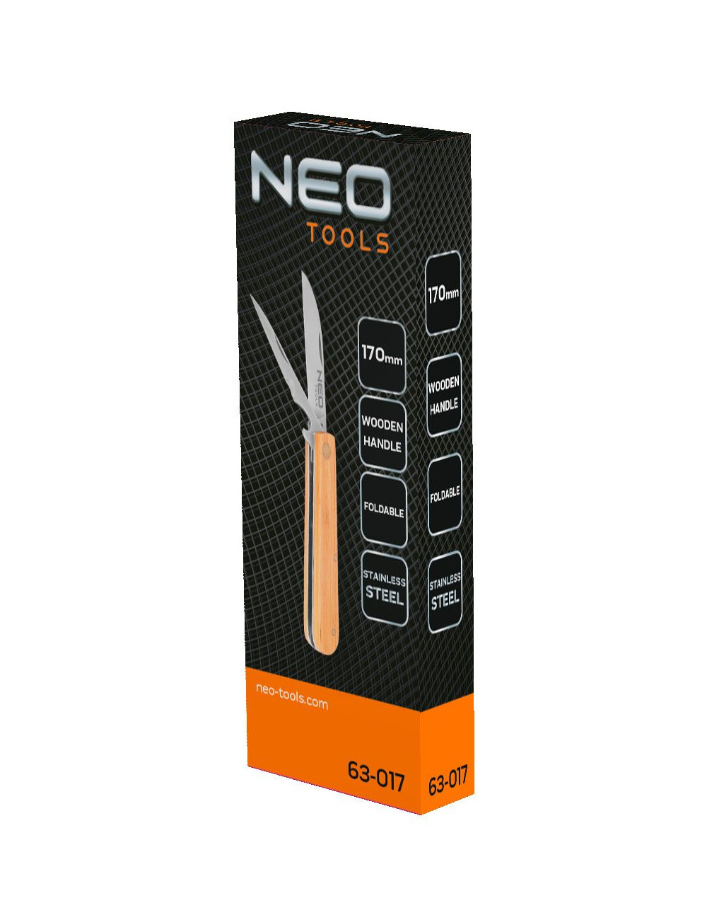 NEO NÓŻ MONTERSKI DREWNIANA RĄCZKA + SZPIKULEC