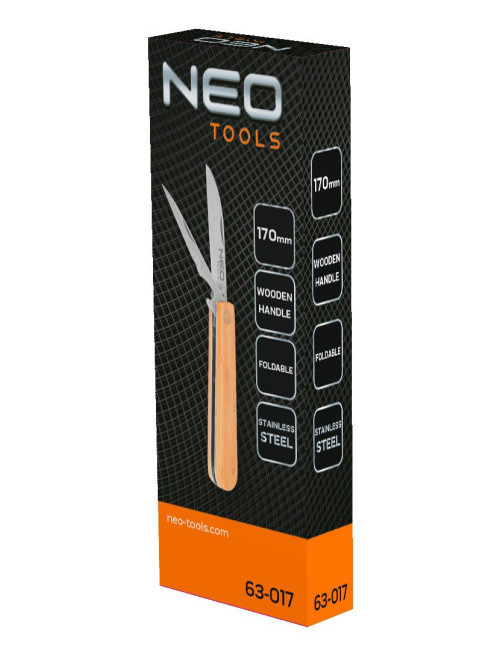 NEO NÓŻ MONTERSKI DREWNIANA RĄCZKA + SZPIKULEC