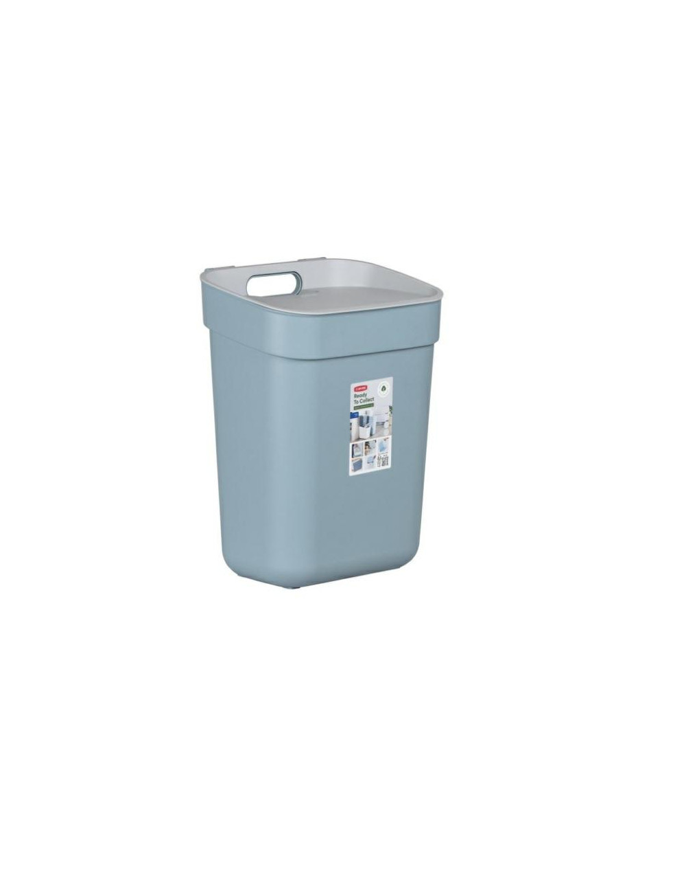 CURVER KOSZ DO SEGREGACJI ŚMIECI 10L SZAROBŁĘKITNY JASNY SZARY