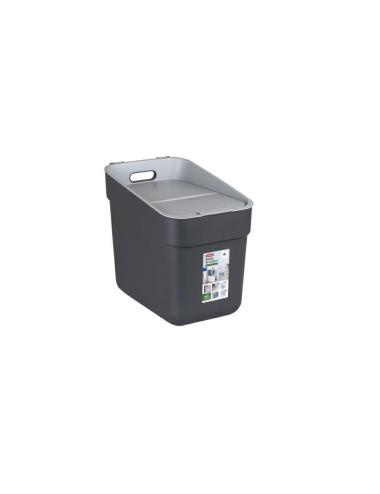 CURVER KOSZ DO SEGREGACJI ŚMIECI 20L CIEMNY SZARY JASNY SZARY