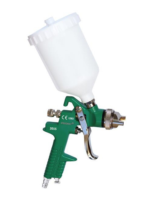 PISTOLET LAKIERNICZY Z GÓRNYM ZBIORNIKIEM SPEEDWAY HVLP 1,7mm ZIELONY NISKOCISNIENIOWY